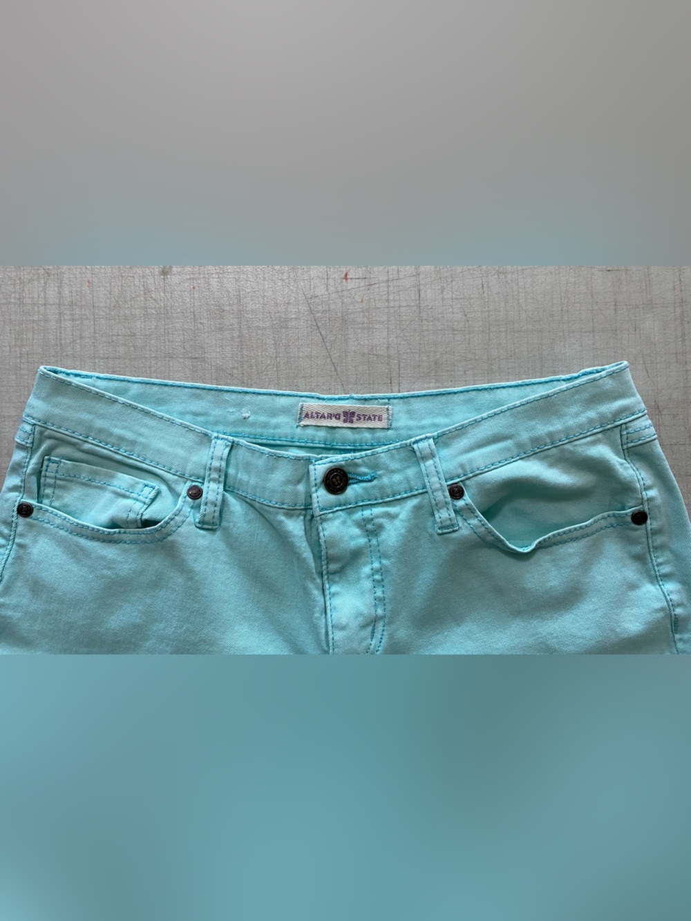 Alter State Mint Green Women's Jeans - Picture 5 of 10